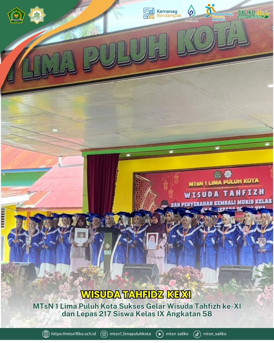 Wisuda Tahfizh ke-XI MTsN 1 Lima Puluh Kota Tahun 2026